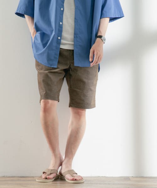 UNSLACKS Active Baggy Shorts サマーコーデュロイ-