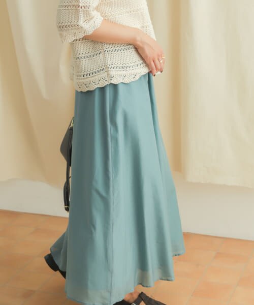 【Col Pierrot】washable rayon cotton スカート