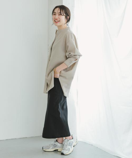 ITEMS 『UR TECH DRYLUXE』バンドカラーシャツ|URBAN RESEARCH