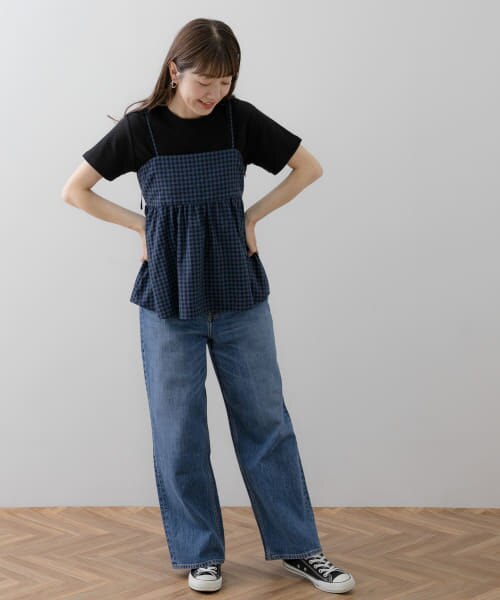 アーバンリサーチサニーレーベル ビスチェギャザーキャミソール
