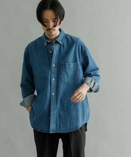 UR DENIMルーズボタンダウンシャツ|URBAN RESEARCH(アーバンリサーチ