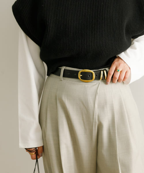 UR 『別注』MASTER&Co.×URBAN RESEARCH LEATHER BUCKLE BELT