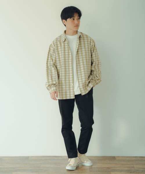 ITEMS レギュラーカラー チェックシャツ