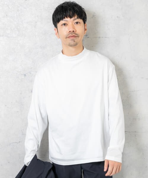 ROSSO 『XLサイズあり』JAPAN FABRICロングスリーブモックTシャツ
