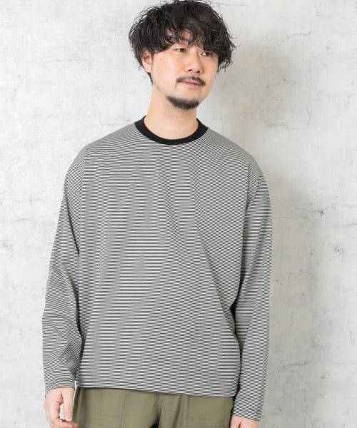 【BLACKxOFF】『XLサイズあり』JAPAN FABRICロングスリーブクルーTシャツ