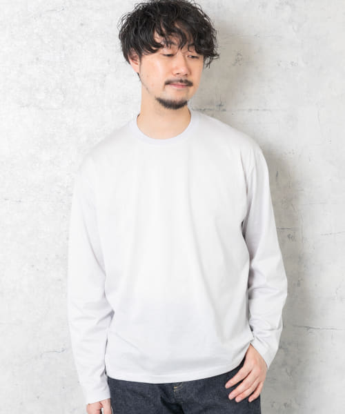 ROSSO 『XLサイズあり』JAPAN FABRICロングスリーブクルーTシャツ ...