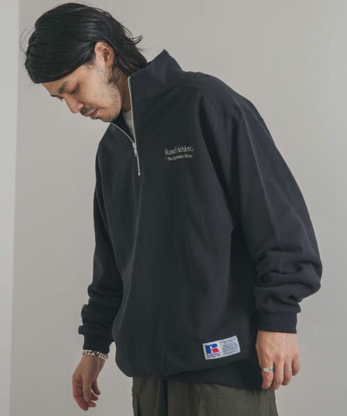 DOORS 『別注』RUSSELL ATHLETIC×DOORS HALF ZIP SWEAT|URBAN RESEARCH