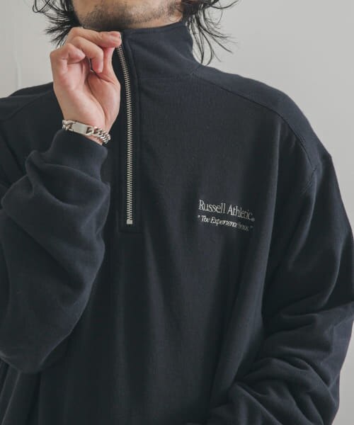 DOORS 『別注』RUSSELL ATHLETIC×DOORS HALF ZIP SWEAT|URBAN RESEARCH