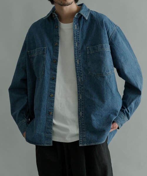 UR JELT DENIMワークシャツ #CORKY|URBAN RESEARCH(アーバンリサーチ