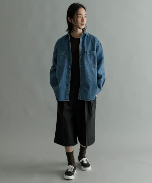 UR JELT DENIMワークシャツ #CORKY|URBAN RESEARCH(アーバンリサーチ