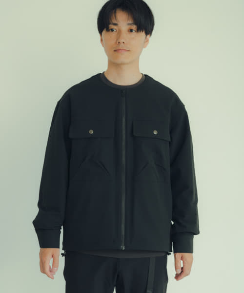 ITEMS 撥水×ストレッチナイロンノーカラージャケット|URBAN RESEARCH