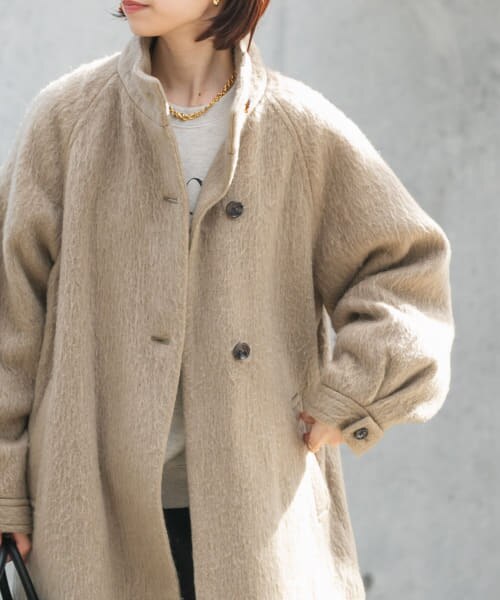 URBAN RESEARCH コート アウター バルカラーシャギーコート