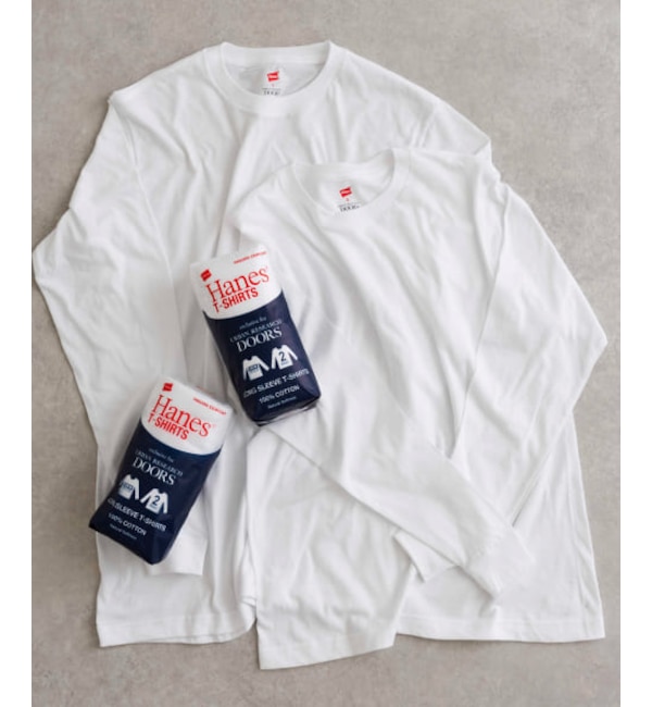 【アーバンリサーチ/URBAN RESEARCH】 DOORS 『別注』Hanes×DOORS 2P DOORS Fit Long-Sleeve T-shirts