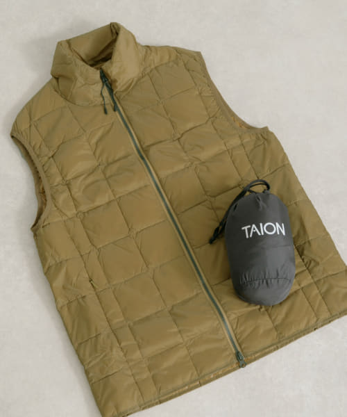 ITEMS TAION HI NECK W-ZIP DOWN VEST|URBAN RESEARCH(アーバン