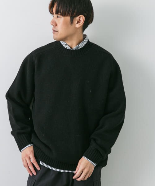 DOORS 『WEB限定』『4サイズ展開』手洗い可 WOOL100% クルーネック