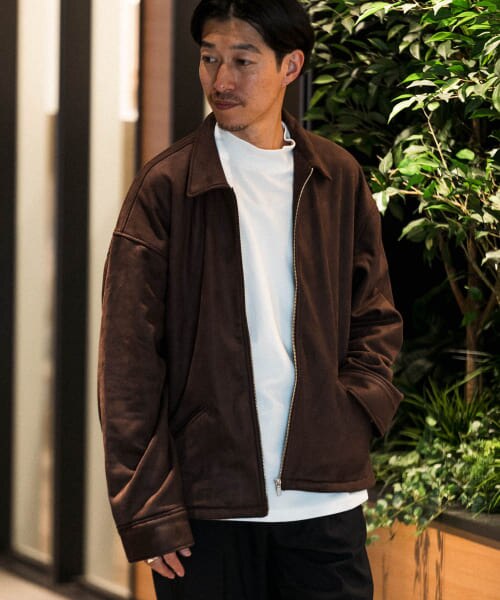 ITEMS 裏フリースフェイクスエードZIP UP ジャケット|URBAN RESEARCH