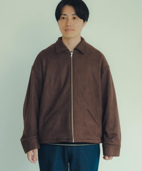 ITEMS 裏フリースフェイクスエードZIP UP ジャケット|URBAN RESEARCH