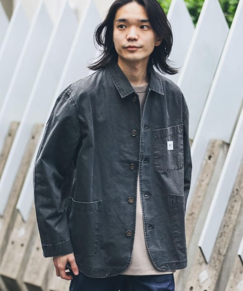 Sonny Label 『別注』BAEXFATE×Sonny Label　ムラ染リップストップカバーオール