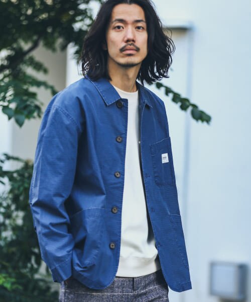 Sonny Label 『別注』BAEXFATE×Sonny Label　ムラ染リップストップカバーオール