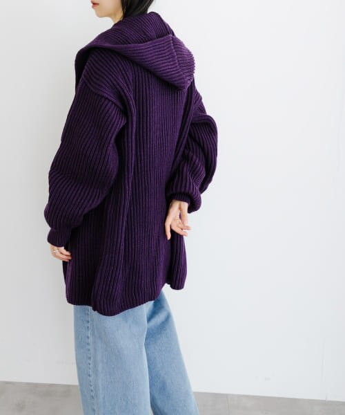 UR 『別注』OLDDERBY KNITWEAR×UR　Open Front Hoodie