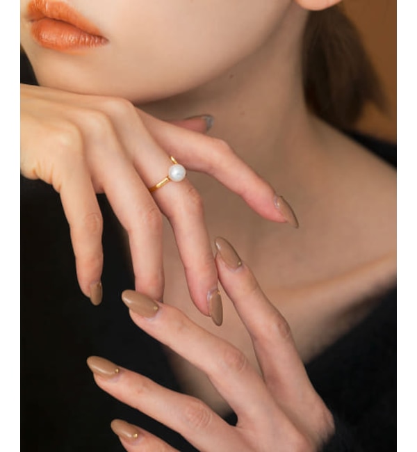 yA[oT[`/URBAN RESEARCHz ROSSO Favorible Flowing Pearl Ring