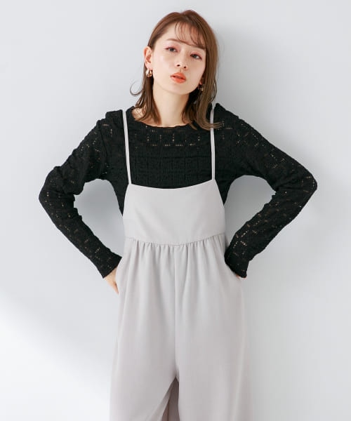 Sonny Label 『UR TECH DRYLUXE』ギャザーワイドサロペット