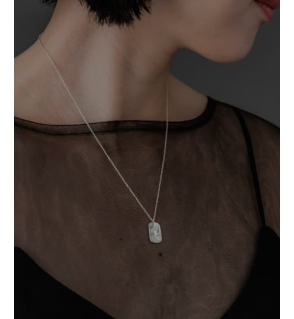 yA[oT[`/URBAN RESEARCHz SMELLY sof rectangle plate necklace