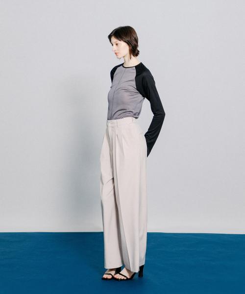 LAATO straight wide tack pants