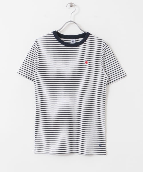 【予約】DOORS 『別注』PETIT BATEAU×DOORS　embroidery t-shirts