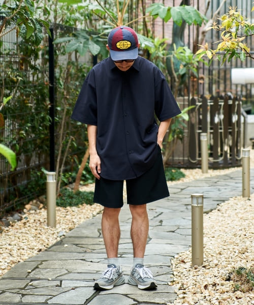 【アーバンリサーチ】UR Functional WIDE Short-Sleeve SHIRTS Black 2