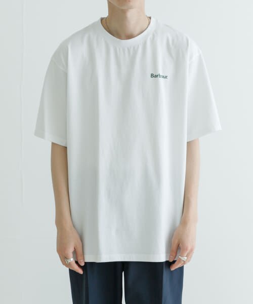売り値下『別注』Scye*URBAN RESEARCH 40/1度詰天竺LOGO T-SHIRTS Tシャツ/カットソー(半袖/袖なし)