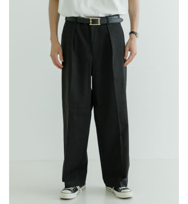 メンズファッションなら|【アーバンリサーチ/URBAN RESEARCH】 UR ストレッチピーチツイルTUCK WIDE PANTS