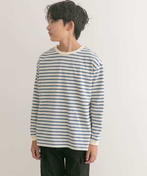 DOORS 『WEB/一部店舗限定』ボーダーワイドロングTシャツ(KIDS)|URBAN RESEARCH(アーバンリサーチ)の通販｜アイルミネ