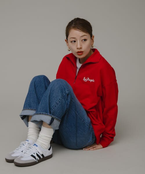 Sonny Label 『別注』Champion×Sonny Label ハーフジップ裏毛