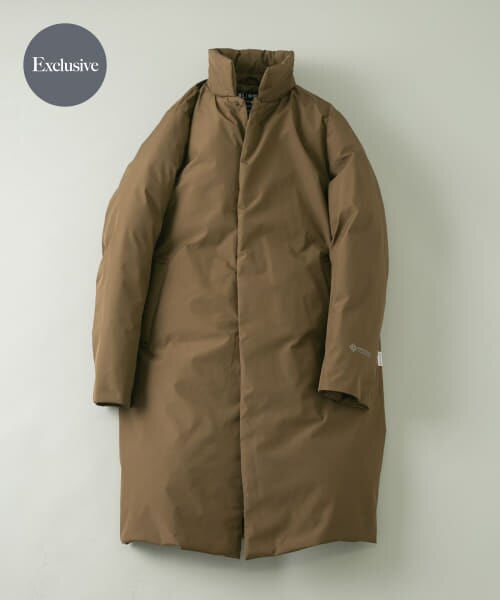 中綿ライナー付 フードレスモッズコート urban 巻く research