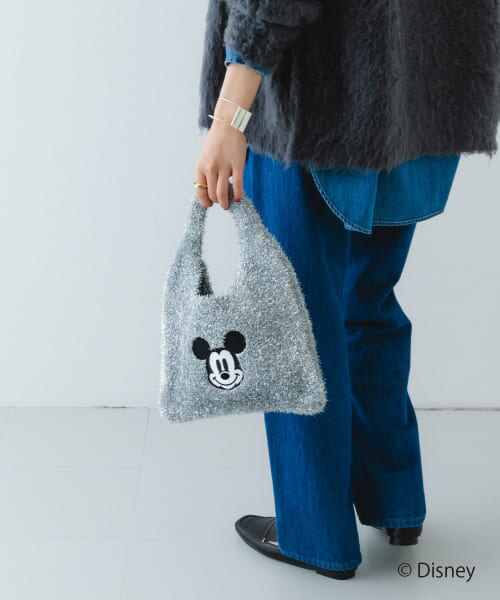 RODE SKO 『別注』MICKEY/ワンハンドルラメニットバッグ|URBAN