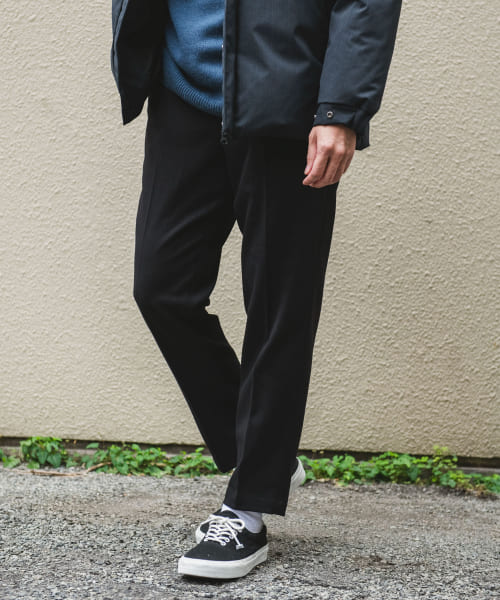 新品URBAN RESEARCH DOORS  ウールライクテーパードトラウザー