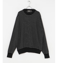 UR FARAH　High Gauge Striped Crew-Neck Sweater