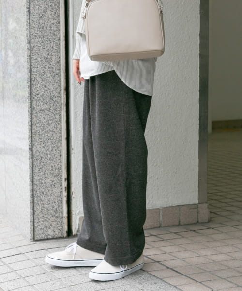 FORK&SPOON パンツ FORK＆SPOON ブラッシュドパンツ メンズ