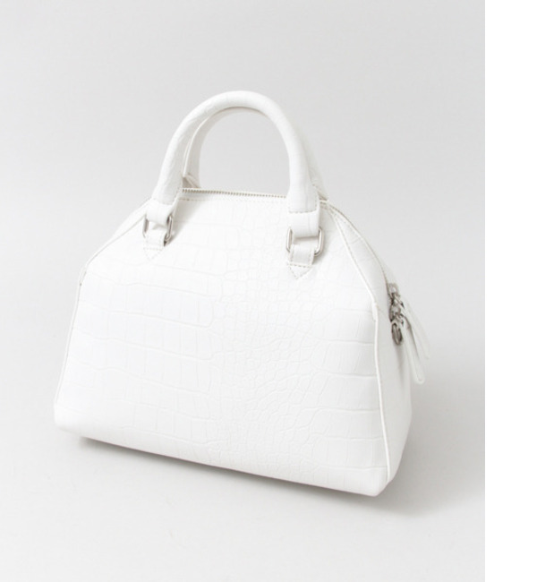 KBF KBF+ クロコミニボストンバッグ