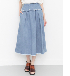 【ケービーエフ/KBF】 KBF ターンバックデニムスカート [送料無料]