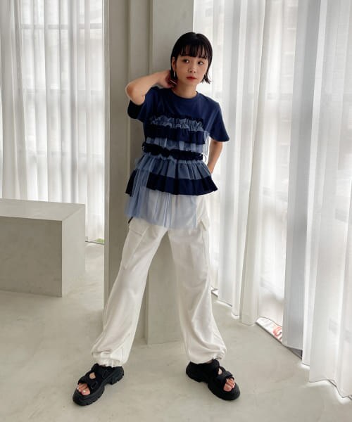 KBF｜フリルドッキングTEE | Rakuten Fashion(楽天ファッション／旧楽天ブランドアベニュー)KY9539