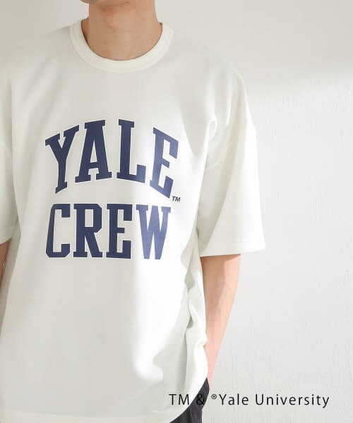 SENSE OF PLACE 『別注』『ユニセックス』YALE×SENSE OF PLACE カレッジロゴTシャツ C