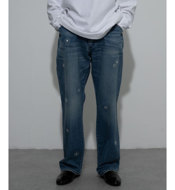 モテ系ファッションメンズ|【センスオブプレイス　バイ　アーバンリサーチ/SENSE OF PLACE by URBAN RESEARCH】 SENSE OF PLACE 『WEB限定』Wrangler DENIM FLOWER PANTS