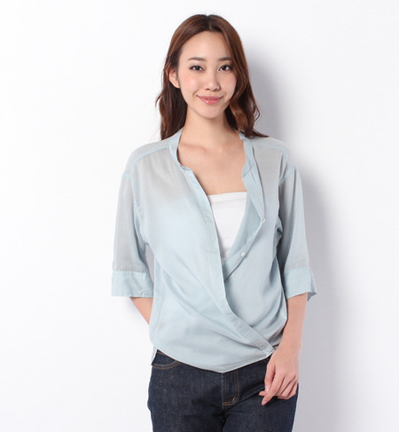 delave リヨセルローンゆるシルエット2WAYカシュブラウス