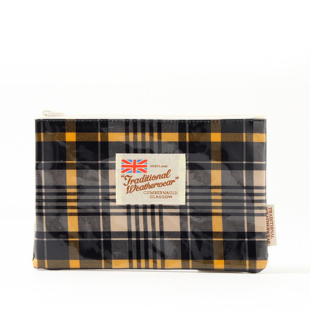 Traditional Weatherwear チェック柄ポーチ