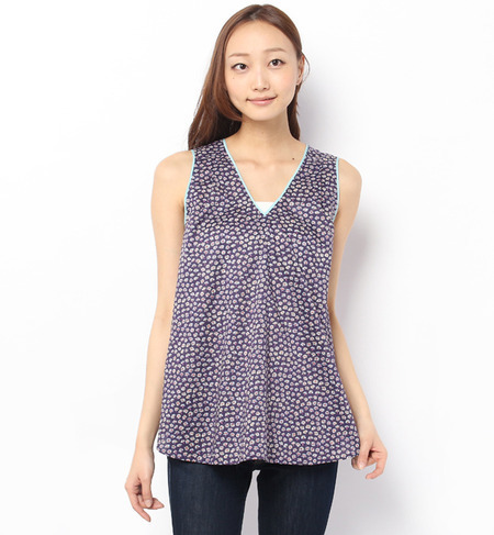 【エリオポール/エリオポール】 heliopole Vネックリバティプルオーバー/Bellis [送料無料]