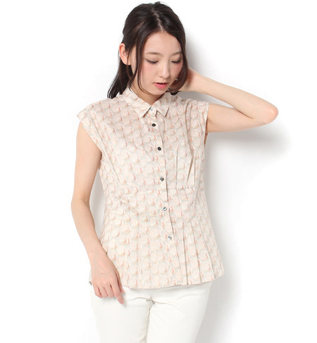 【エリオポール/エリオポール】 ≪新作≫heliopole リバティプリント半袖シャツ/Peacocks [送料無料]