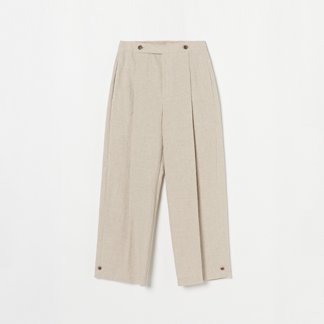 HELIOPOLE LINEN WOOL２WAY HEM PANTs|HELIOPOLE(エリオポール)の通販