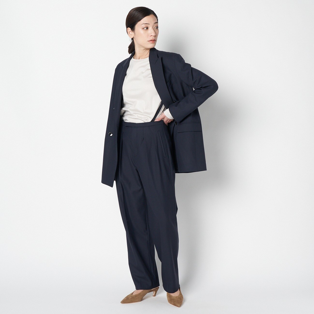 HELIOPOLE the Ellison W Jacket (RAYON WOOL POPLIN )|HELIOPOLE